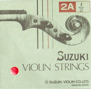 �o�C�I������ ��؃o�C�I���� �� 2A�� 4/4(-3/4)�A1/2(-1/4)�A1/8(-1/16) SUZUKI VIOLIN STRINGS Red 2A