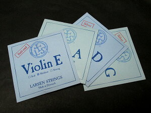 �X�`�[��E�� �V���o�[��D�� �Z�b�g �o�C�I������ ���[�Z�� LARSEN Violin E-Steel D-Silver set