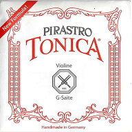 各サイズ有り バイオリン弦 トニカ G線 ピラストロ PIRASTRO TONICA Violin G #4124