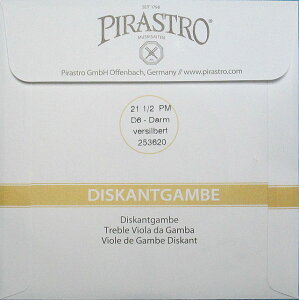 �f�B�X�J���g�K���o�� D6 (�g���u�� ���B�I�� �_ �K���o) DISKANT GAMBE(Treble Viola da Gambe) D6