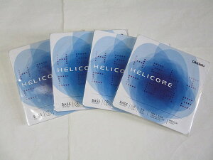 wRA s`J[g Zbg RgoX D'Addario Bass Helicore Pizzicato HP610 set 3/4 Medium Tension