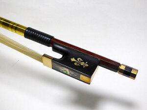 �y�󏭕i�z�o�C�I�����| �t�F���i���u�R �Ԗ� �t���b�O �S�[���h Perunambuco Flower frog Gold Violin Bow