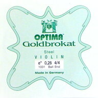 【ゴールドブラカット E線 バイオリン弦 4/4】OPTIMA/Lenzner/1001/Goldbrokat/スチール線/人気/オプティ…