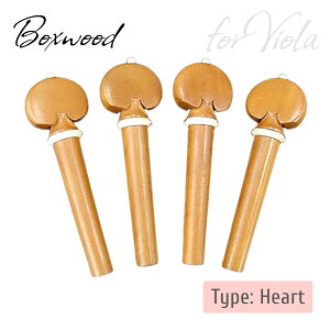 �y�r�I�� �y�O�Z�b�g / �n�[�g�^ / �z���C�g / �{�b�N�X�E�b�h�zHeart / White (Bone) Pin & Ring | Viola | Peg set | Boxwood | �z���C�g���� | ���B�I��