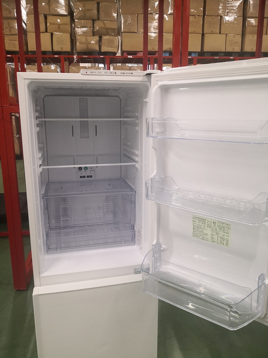 SHARP 冷蔵庫　冷蔵庫 310L(幅56cm) 2021年製 プラズマクラスター搭載 2ドア メガフリーザー ホワイト SJ-AK31G-W　中古  | SOKOplus