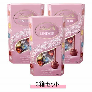 �����c �����h�[�� �s���N �A�\�[�g Lindt Lindor Pink Assorted 600g�y3���Z�b�g�z�y���������z