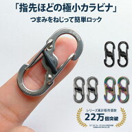 極小 カラビナ 小さいカラビナ 小型カラビナ ロック付き ミニ 鍵 紛失防止 キーホルダー 外れにくい スノ…