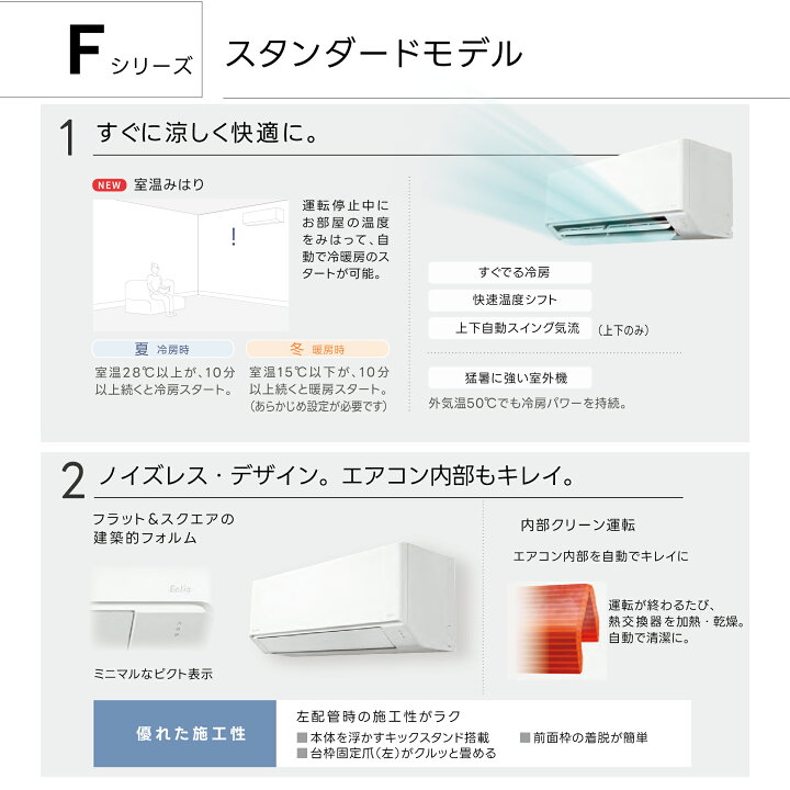 楽天市場】【標準工事費込みセット】Panasonic パナソニック CS-225DFL 