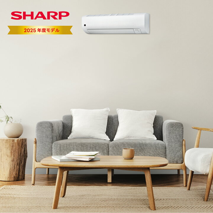 楽天市場】【標準工事費込みセット】シャープ SHARP AY-T25DM-W DM 