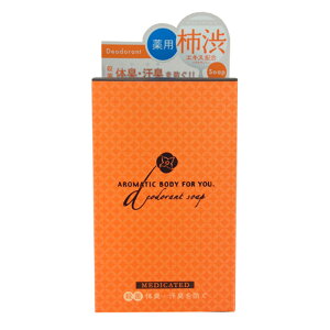 【エントリーでポイント5倍】 柿渋エキス配合 薬用デオドラント アロマティックソープ 100g