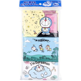 【エントリーでポイント5倍】 水に流せるポケットティシュ I'm Doraemon 16枚(8組)x9個入 ドラえもん