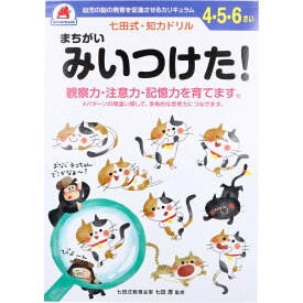 七田式 知力ドリル 4・5・6さい まちがいみいつけた！