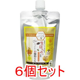 【エントリーでポイント5倍】 オールインワンフェイス＆ボディジェルD 生はちみつ使用 300g×6個セット