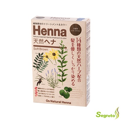 楽天市場】O's Natural HENNA SOFT BROWN ヘナ ソフトブラウン ヘア