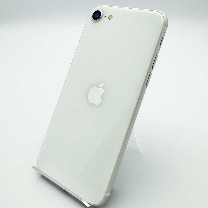 iPhone se2 64GB ホワイトSIMロック無 バッテリー最大容量80%（楽天  