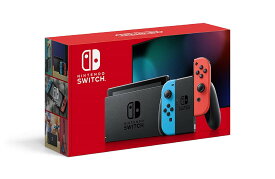 訳アリ品 Nintendo Switch ニンテンドースイッチ 本体 Joy-Con (L) ネオンブルー/ (R) ネオンレッド 2019年8月発売モデル(バッテリー強化版) 任天堂 ゲーム機 お祝い ギフト 家族 ファミリー