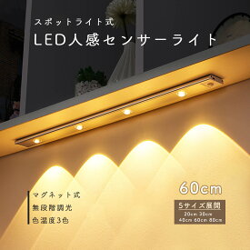 【ポイント5倍＋選べるレビュー特典】 60cm LEDセンサーライト センサーライト 人感センサーライト 人感 室内 屋内 USB充電式 マグネット 屋内モーション センサー ライト クローゼット おしゃれ 寝室 玄関 自動 点灯 消灯 明るい 新生活 RLOGI TRD