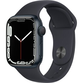 Apple Watch Series 7（GPSモデル）41mmミッドナイトアルミニウムケースとミッドナイトスポーツバンド レギュラー MKMX3J-A