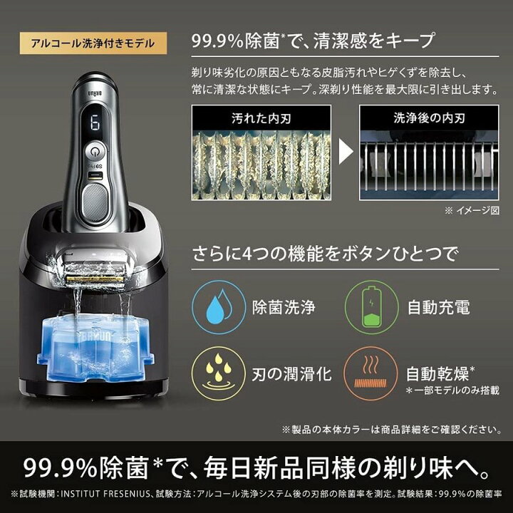 楽天市場】BRAUN ブラウン メンズシェーバー アルコール洗浄機モデル 