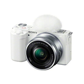 SONY ソニー デジタル一眼カメラ VLOGCAM ZV-E10L パワーズームレンズキット [ホワイト]【ラッピング対応可】