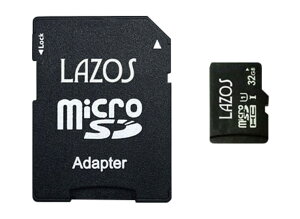 LAZOS ���\�X microSDHC �������[�J�[�h 32GB UHS-I CLASS10 L-B32MSD10-U1 KW chm[���b�s���O�s��]