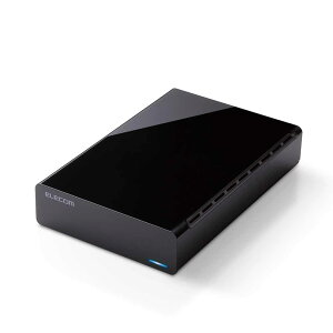 ELECOM GR HDD Otn[hfBXN 4TB t@XÉ݌v y er^ 4K Windows mac p\R PS5 PS4 Ή z o[tbgt ELD-HTV040UBK [ubN][bsO] R-LOGI