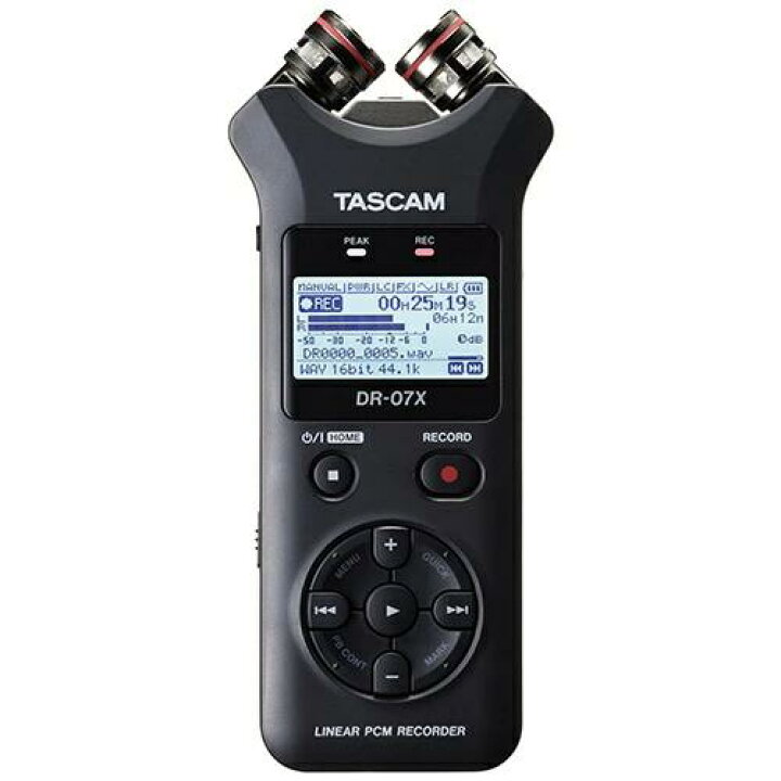 楽天市場】TASCAM タスカム ICレコーダー DR-07X [ハイレゾ対応][録音  