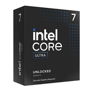 �yIntel Core Ultra 200�V���[�Y�z Core Ultra 7 Processor 265KF BOX[���b�s���O��]