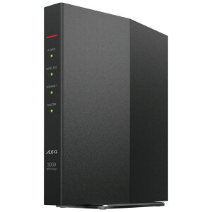 BUFFALO �o�b�t�@���[ Wi-Fi6 11ax �Ή�����LAN���[�^�[ AirStation WSR-3000AX4P/DBK [�u���b�N][���b�s���O��]