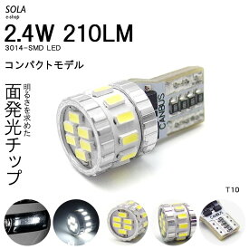 JF3/JF4 N-BOX LED ナンバー灯 T10/T16 ウェッジ 2.4W 210LM 18チップ 3014SMD ホワイト/6000K 1個入り