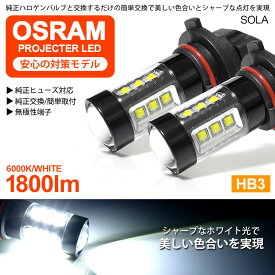 AZK10系 前期 SAI LED ハイビーム HB3 80W OSRAM/オスラム製LEDチップ搭載 プロジェクター発光 6000K/ホワイト