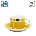 【店内ポイント5倍】アラビア（Arabia） スンヌンタイ（Sunnuntai）ティーカップ＆ソーサー 北欧 フィンランド 食器 A…