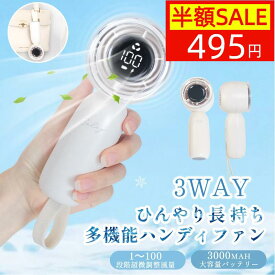 ★楽天スーパーSALE50%OFF★熱中症対策★ハンディファン ミニハンディファン 100段階 大風量 ミニ扇風機 手持ち扇風機 卓上扇風機 モニター付き 充電式 長持ち 静音 リズム 軽量 コンパクト USB充電式 アウトドア 軽量 かわいい リズム花火大会 猛暑対策 暑さ対策