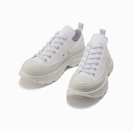 【SALE】【CONVERSE】ALL STAR 100 TREKWAVE MN OX 1SD190 WHITE オールスター 100 トレックウエーブ MN OX ホワイト 厚底 撥水 メンズ レディース スニーカー