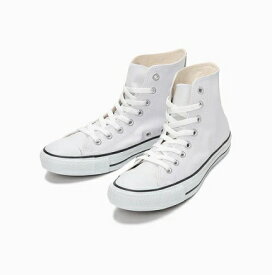 【数量限定】【CONVERSE】LEA ALL STAR HI 1B907 WHITE ホワイト コンバース レザーオールスター ハイカット 定番モデル コアカラー (JPN)日本正規品 メンズ レディース スニーカー 大人靴