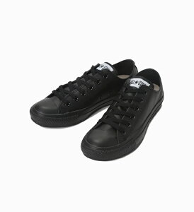 ySALEzyCONVERSEzLEA ALL STAR OX 1C049 BLACK MONOCHROME LEA I[X^[ OX ubNmN[ Ro[X U[ I[X^[ [Jbg ԃf RAJ[ Y fB[X Xj[J[ (