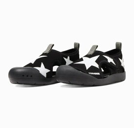 【CONVERSE】KID'S CVSTAR SANDAL 3CC932 BLACK/WHITE キッズ CVスター ブラック/ホワイト サンダル サマー マリンシューズ ウォーターシューズ 水陸両用 水遊び プール ジュニア 子供靴 スポーツサンダル