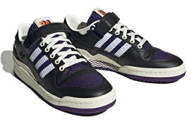 【adidas】HQ7001 adidas FORUM 84 LOW フォーラム 84 ロー コアブラック/フットウェアホワイト/パープル アディダス メンズ スニーカー ローカット シューズ 3本ライン 大人靴 黒色 紫色 BLACK PURPLE