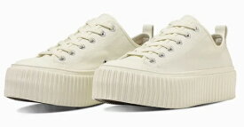 【CONVERSE】ALL STAR (R) LIFTED RIBTAPE OX OFFWHITE オールスター (R) リフテッド リブテープ OX オフホワイト コンバース スニーカー ローカット 厚底 大人靴 シューズ カジュアル チャンキーソール 白