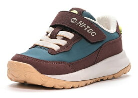 【SALE】【HI-TEC】HT KD062 WINE/BLUE AKARIS ワイン/ブルー キャンプ アウトドア キッズ ハイテック 子供靴 スニーカー ブラウン BROWN