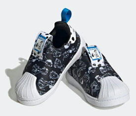 【SALE】【adidas】ID9711 Adidas SST 360 I WHITE/BLACK アディダス Disney ディズニー 101匹わんちゃん ホワイト/ブラック キッズ ベビー スニーカー スリッポン 白色 黒色 コラボ