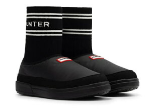 �ySALE�z�yHUNTER�zUFS7113REN-BLK IN/OUT KNITTED SOCK SLIPPER BLACK �n���^�[ �C��/�A�E�g �n���^�[ �j�b�e�b�h �\�b�N �X���b�p �u���b�N �X���b�|�� ��l�C ���f�B�[�X �~�C �C��