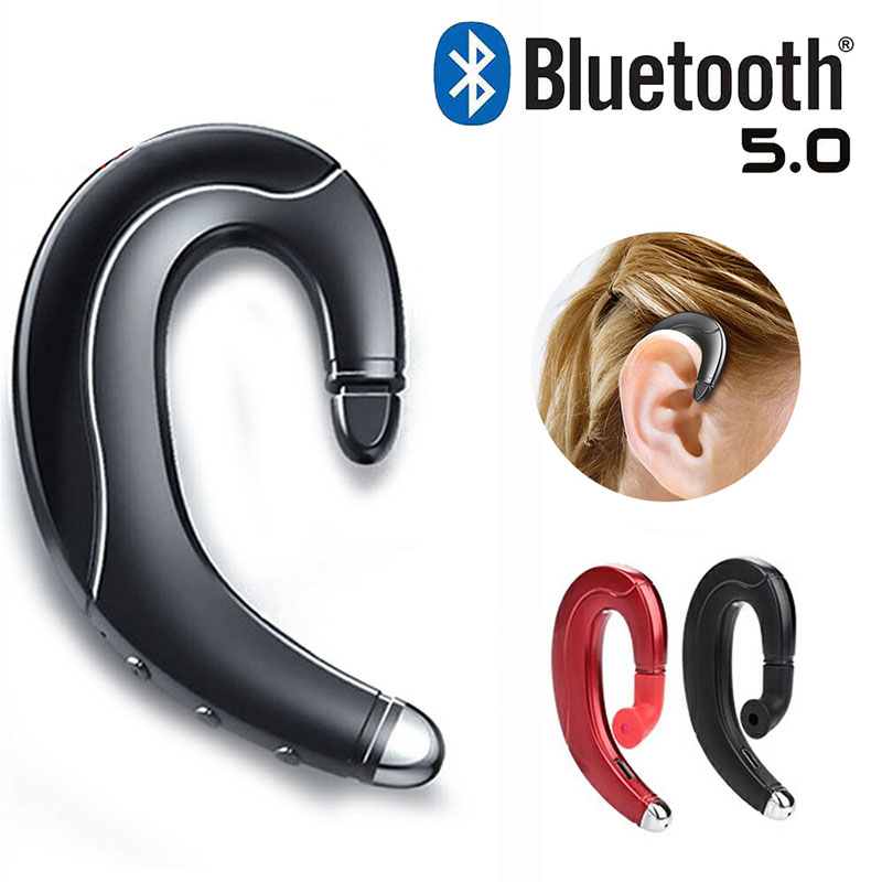 Bluetoothイヤホン ワイヤレスイヤフォン 耳掛け 片耳 ゴールド