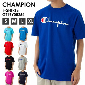 チャンピオン tシャツ 半袖 綿 ヘリテージ ショートスリーブ HERITAGE SHORT SLEEVE TEE ブランド メンズ ロゴ シンプル カジュアル グレー ブラック ネイビー ブルー ホワイト レッド ピンク GT19Y08254【9色】 CHAMPION Tシャツ