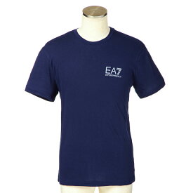 EA7 Tシャツ ブランド 6ZPT27 PJA2Z 1554 クルーネック 半袖 ロゴ バックプリント メンズ ネイビー エンポリオアルマーニ イーエーセブン