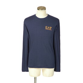 EA7 Tシャツ ブランド 6ZPT28 PJA2Z 1994 メンズ レディース ユニセックス エンポリオアルマーニ イーエーセブン エアセッテ 長袖 春 uネック 綿 コットン トップス シンプル おしゃれ ギフト プレゼント ネイビー 【 S M L 】【 あす楽 】【 送料無料 】