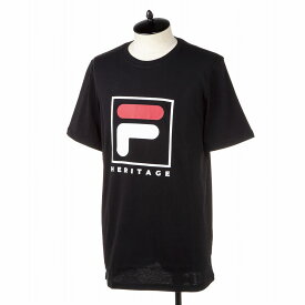 フィラ Tシャツ ブランド ロゴ HERITAGE LM913787 001 メンズ ブラック FILA