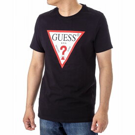 GUESS Tシャツ ブランド ORIGINAL LOGO TEE M0GI71 I3Z00 JBLK クルーネック トライアングルロゴ 半袖 メンズ ブラック ゲス
