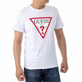 GUESS Tシャツ ブランド ORIGINAL LOGO TEE M0GI71 I3Z00 TWHT クルーネック トライアングルロゴ 半袖 メンズ ホワイト ゲス
