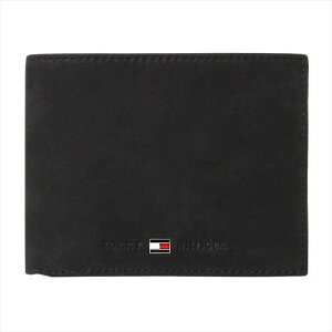 トミーヒルフィガー 二つ折り財布 メンズ 本革 TOMMY HILFIGER AM0AM00659 牛革 コンパクト 小銭入れ カード入れ シンプル 大人 黒 茶 ブラック ブラウン